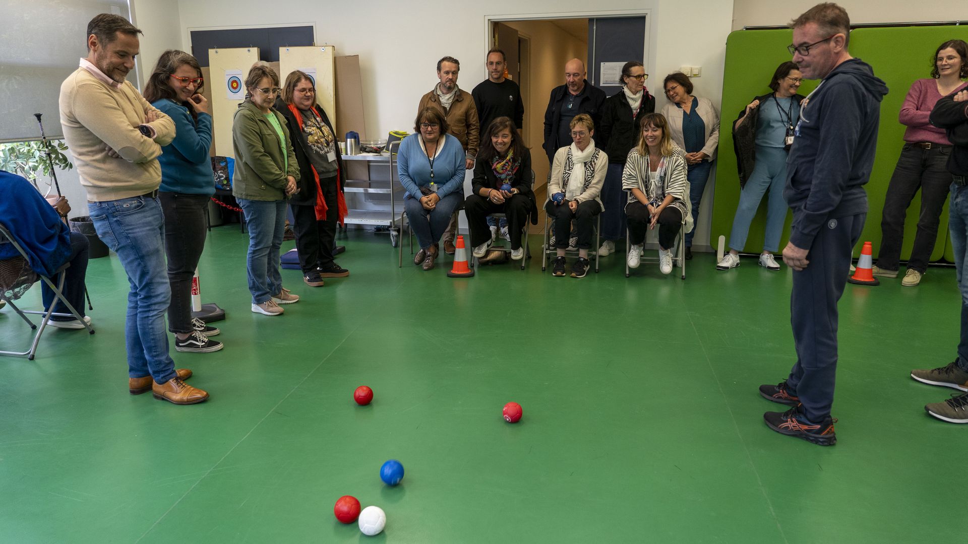 Atelier boccia animé par l'association Pana Loisirs