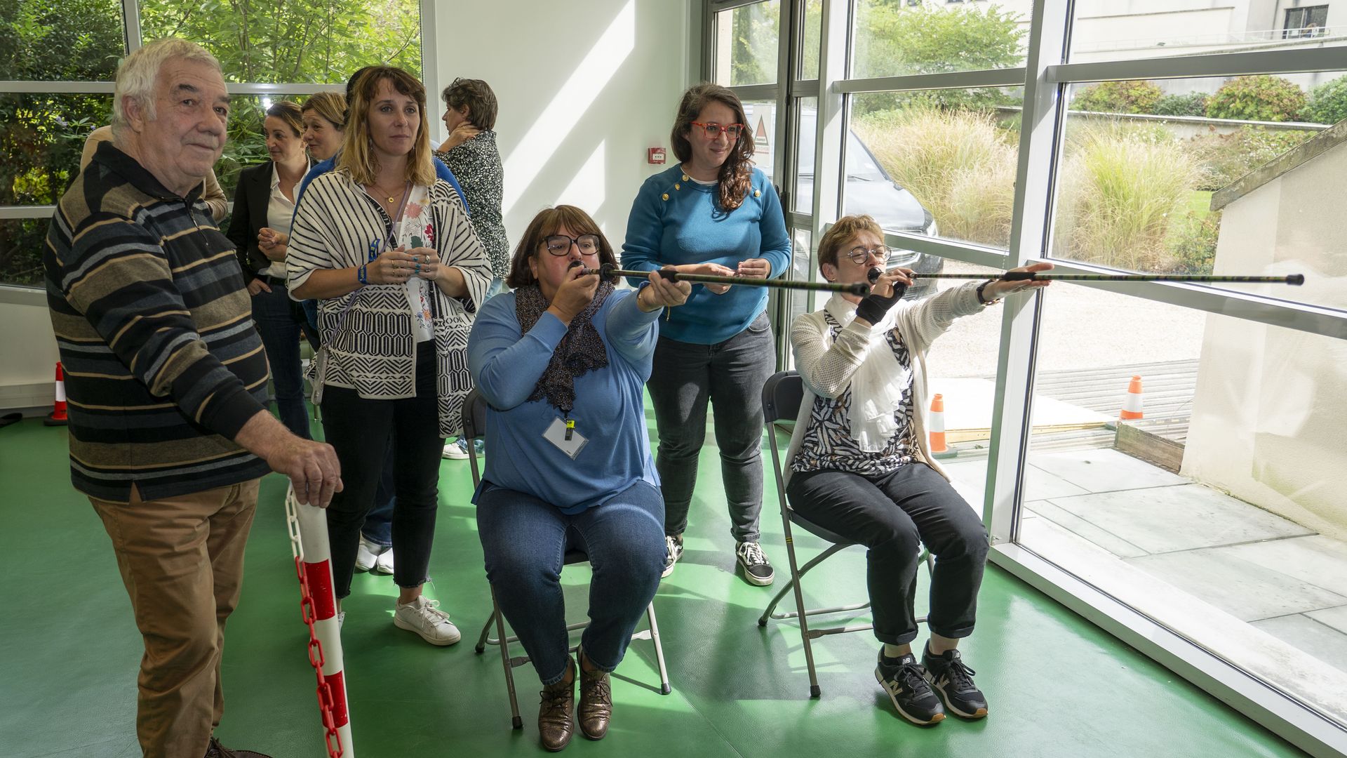 Atelier sarbacane animé par l'association Pana Loisirs